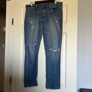 Distressed medium wash American Eagle Jeans